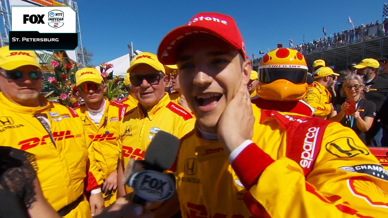 Álex Palou on St. Petersburg victory: 'So glad we got that number 10!' | INDYCAR on FOX