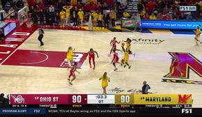 Sarah Te-Biasu drills INCREDIBLE 3-pointer to help Maryland defeat Ohio State in OT