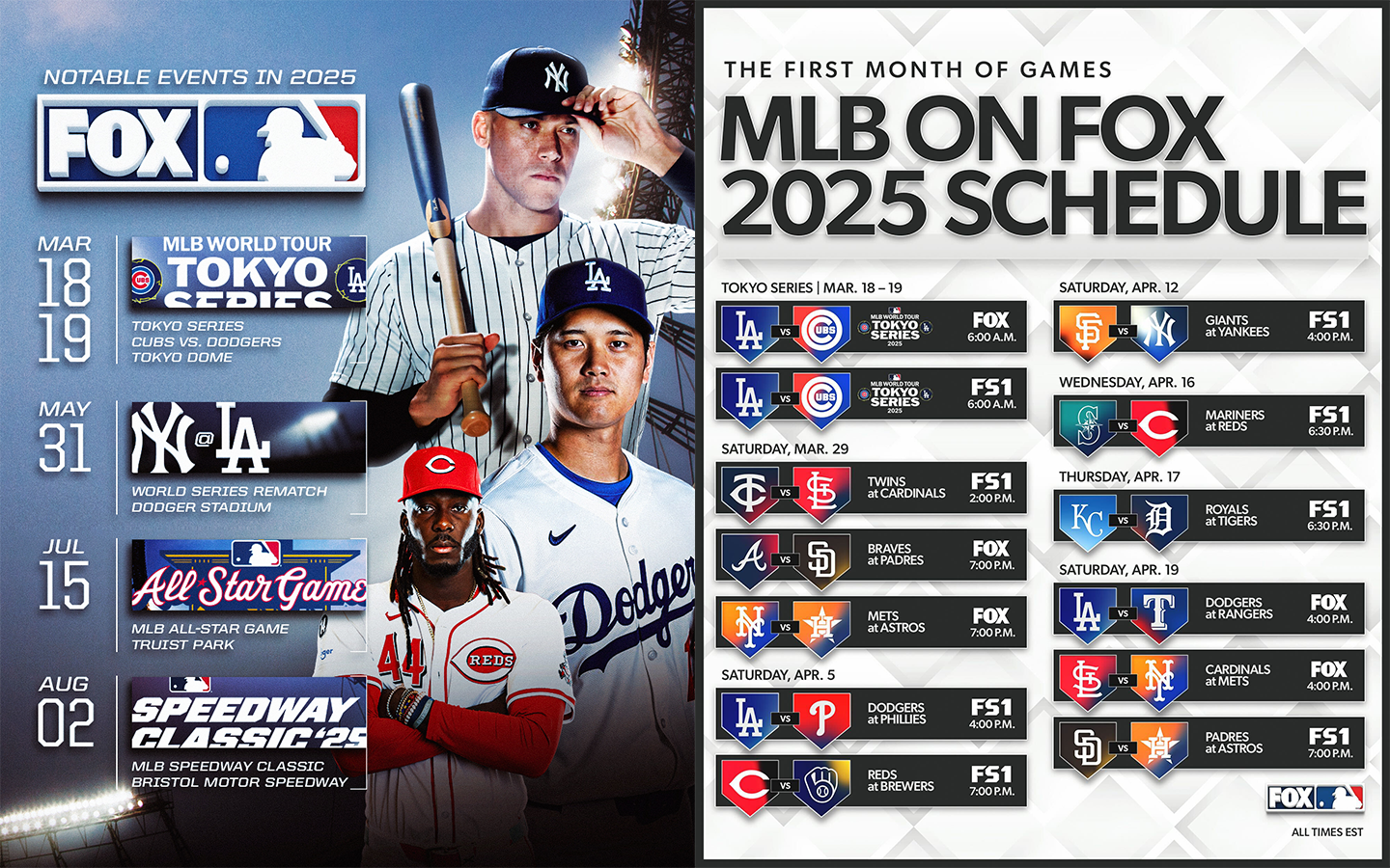 FOX Sports Celebrates 30 Years of MLB Coverage with Action-Packed 2025 Regular Season Broadcast Schedule