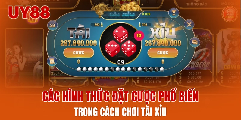 Các hình thức đặt cược phổ biến trong cách chơi tài xỉu
